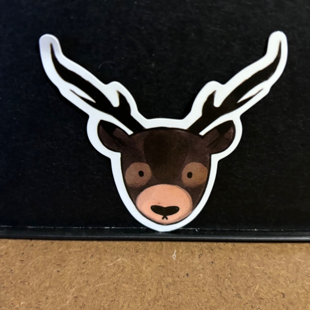 BUCK DEER HEAD STICKER